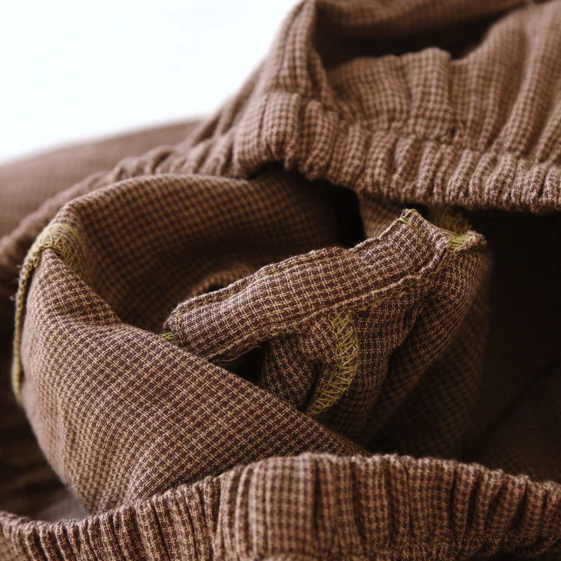 2025 New Spring Couple's Pajama Set 100% Cotton Long Sleeve Long Pants Two Piece Set for Men and Women's Home Furnishings