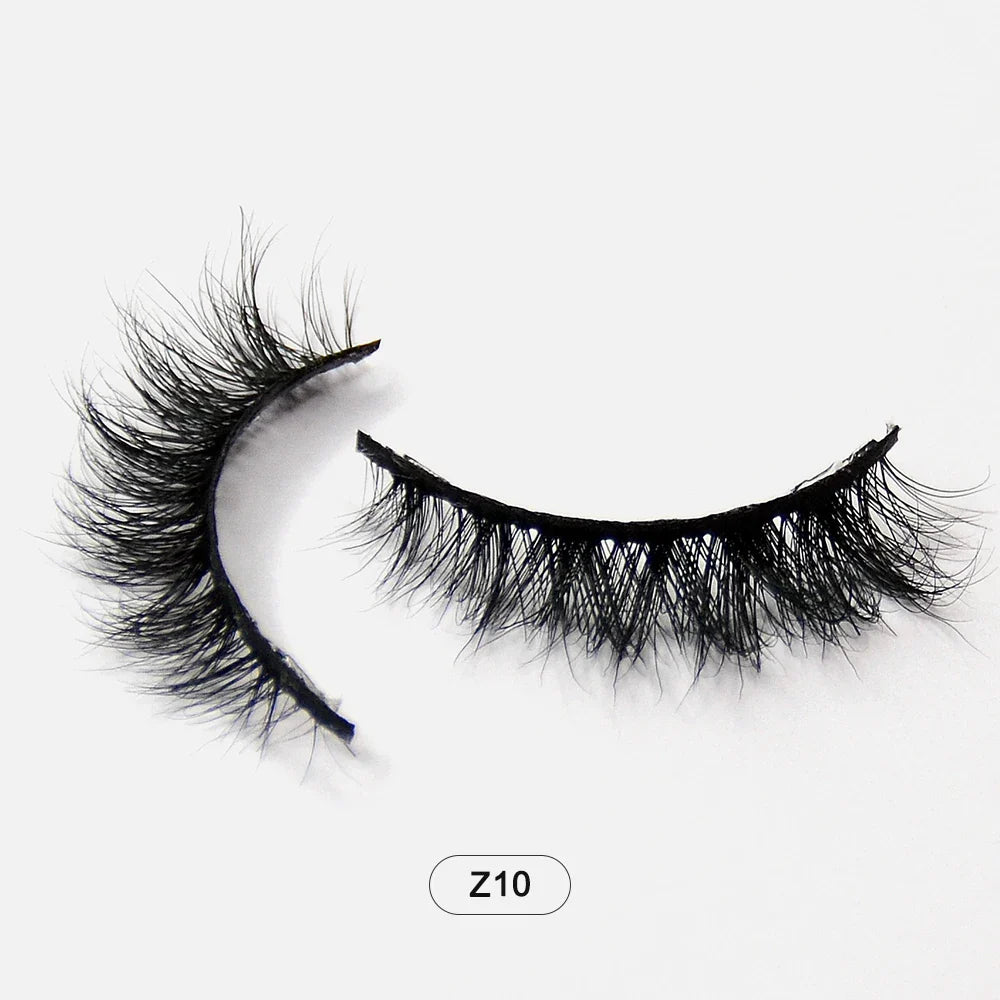 Dropshiping Makeup  Mink Lashes Fluffy Soft Full Fake Eyelashes Natural False Eyelashes Wispy Lash Extension