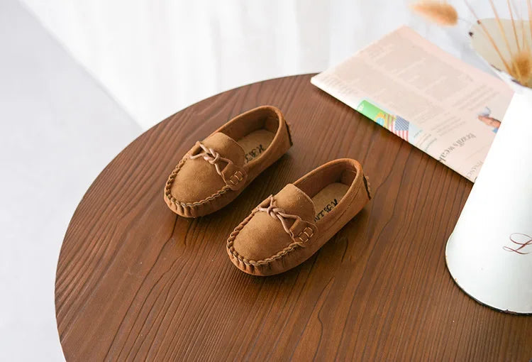 Children Loafers Shoes Boys Flat Sneakers Baby Kids Casual Shoes Toddler Girls Breathable Slip-on Shoes Soft Bottom Solid Color