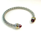 1PC Cable Bracelet for Women Gemstone Open Cuff Bracelet Bangle Bracelet Pearl Bracelet for Girls Best Gift for Women Friend