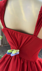 CM.YAYA Women Strapless Sleeveless Pleated Mini Dress 2025 Spring Sweet Sexy Birthday Evening Night Party Vestidos Dresses