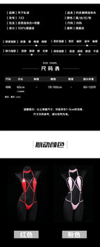 Anime Cosplay Girls Halter Leather Swimsuit Cross Straps Bandage Jumpsuit Bodysuit Lingerie Costumes Hollow Out Pajamas