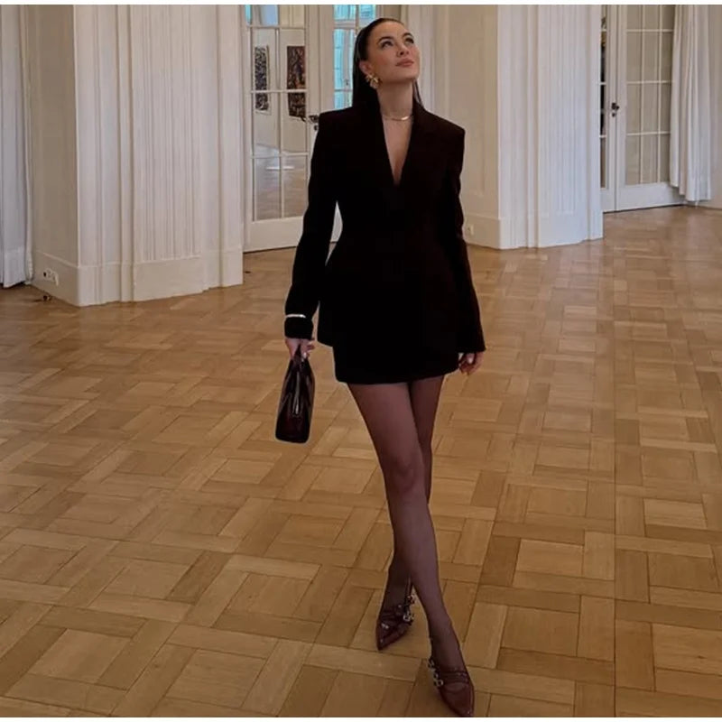 Elegant Lapel Blazer Mini Skirts Sets Women Casual Burgundy Jackets Suit With Hip Package Skirt Female 2025 Spring Chic Outfits