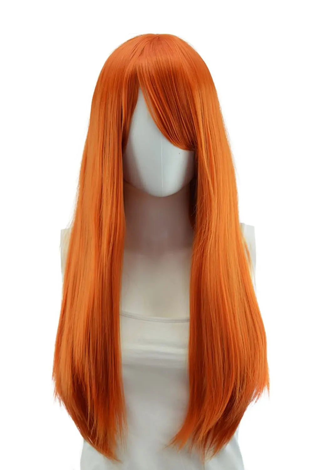 Cosplay Nyx Autumn Orange Long Straight Wig 28 Inches Long Straight wigs for Women Universal Cartoon Cosplay Wig