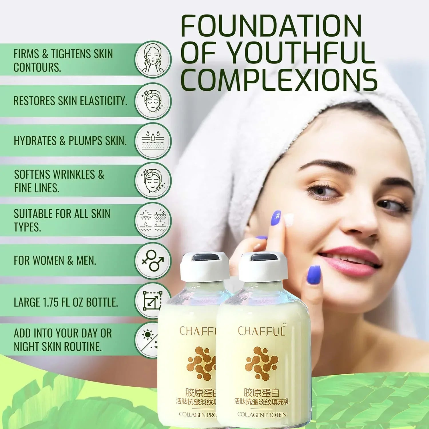 Collagen Face Serum skincare Facial Essence Liquid Firming Moisturizing Nourishing Facial Serum Skin Care