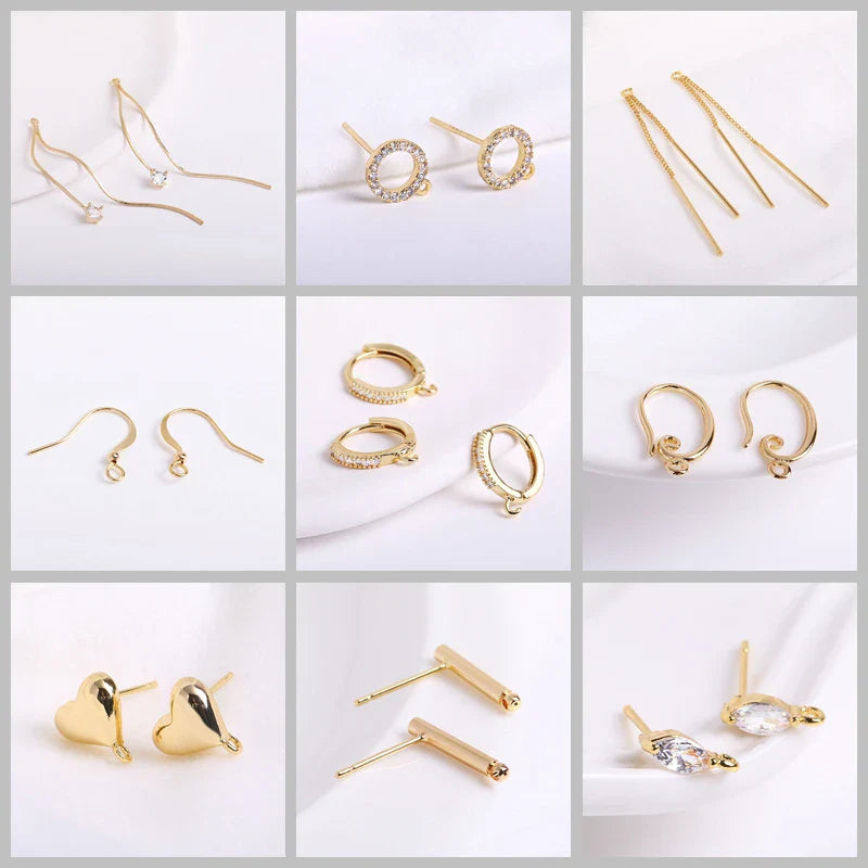 18K Gold Plated Split Rings Connecting Ring Brass Open Jump Rings Accessories For Jewelry DIY Jewelry Material Wholesale
