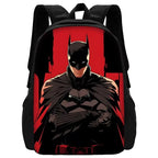Child Superhero Batmans School Backpack with Lunch Bags ,Pencil Bags ,School Bags for Boys Girls Best Gift