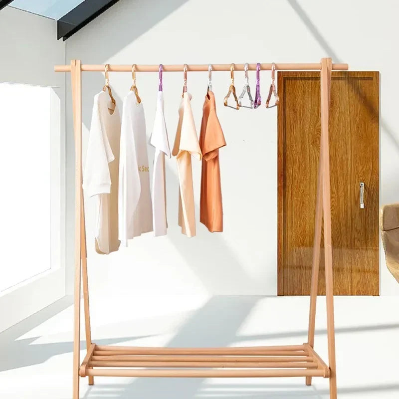 10pcs Aluminum Alloy Clothing Hanger Golden Durable Domestic Coat Supplies Organizer Wardrobe Organizer Clothing Storage Rack