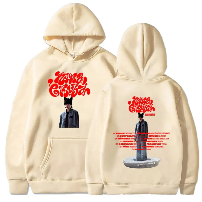 Arena Tour 2025 Nina Chuba Hoodies Sudaderas Para Mujer Winter Women Men Clothing Singer Printing Sweatshirts Casual Pullovers