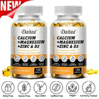 Daitea Calcium Magnesium Zinc Capsules Vitamin D3 helps support bones, teeth, heart, and enhance immune system function.