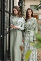 AS 2025 spring summer linen shirt + dress collection high quality print linen and knitting cardigan woman outfit