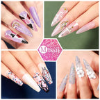 6PCS/SET Glitter Bright Pink Peach Gel Nail Polish Kit Spring Colorful Semi Permanent Soak Off Art UV Gel Varnish For Manicure