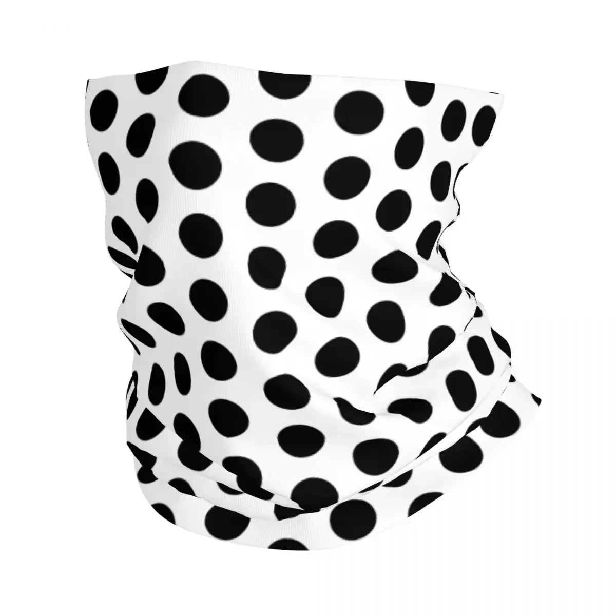 Custom Colorful Pop Art Geometric Polka Dot Bandana Winter Neck Warmer Windproof Wrap Face Scarf for Hiking Gaiter Headband