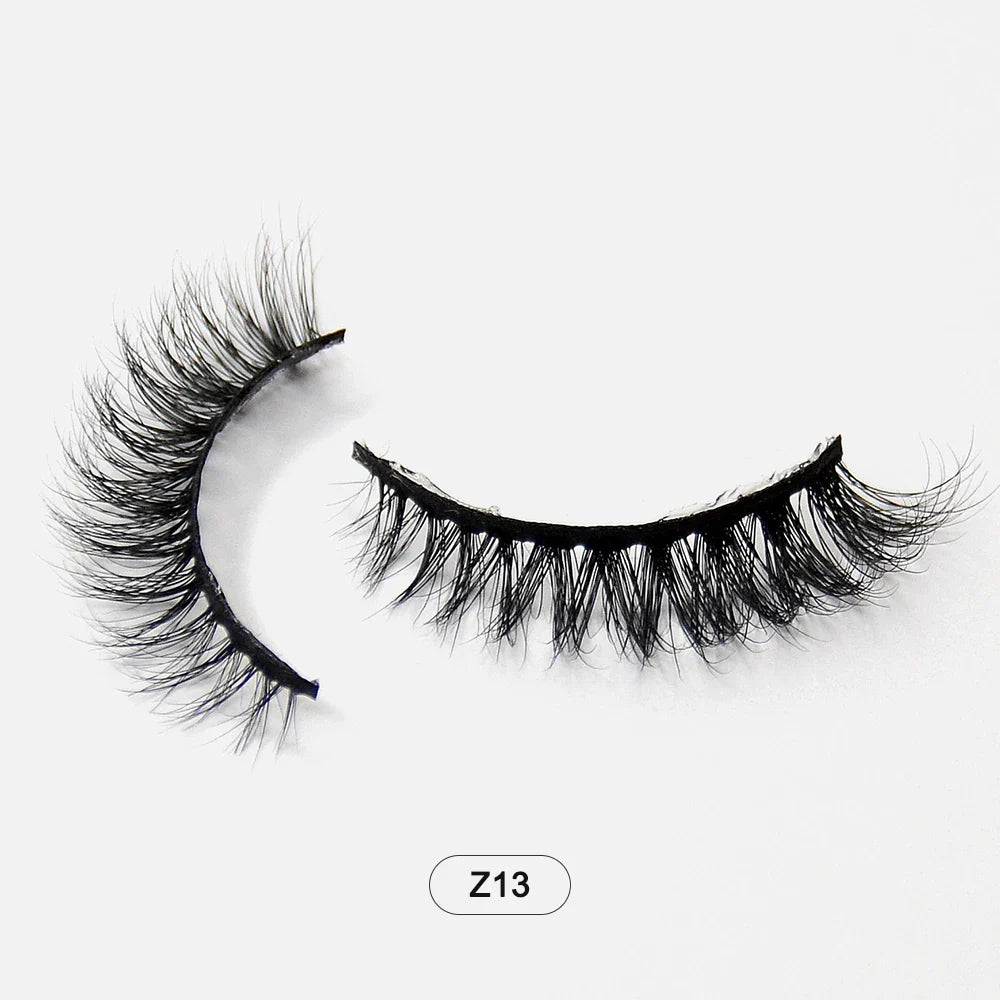 Dropshiping Makeup  Mink Lashes Fluffy Soft Full Fake Eyelashes Natural False Eyelashes Wispy Lash Extension
