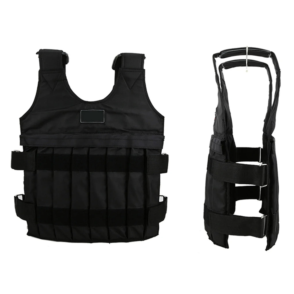 20kg Weighted Vest with 16 Pouches for Sand or Steel Plates, Perfect for Losing Weight and Enhancing Exercise Performance