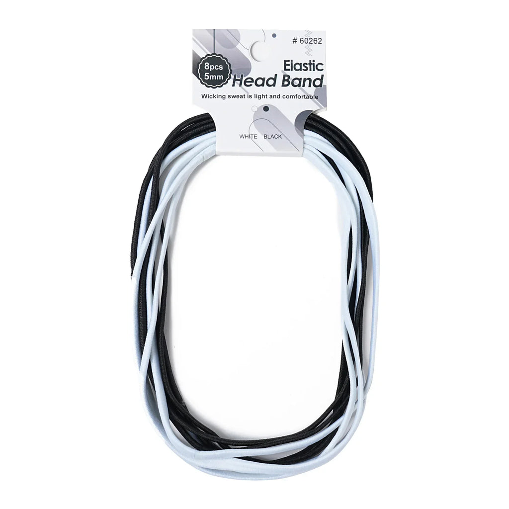 6/8PCS Unisex Sports Elastic Thin Headband Non-Slip Women Men Yoga Hair Bands Sweatband Football Running Biking Sports Hairband