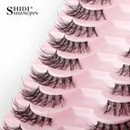 Half Fake Eyelashes 5/10 Half Lashes Soft Natural Cat Eye Lashes Makeup Tool Extension Fluffy Faux Cils maquiagem Half Lashes