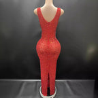 Diamonds Wedding Dress for Women Goddess Senior Photoshoot Props Homecoming Celebrate Birthday party dress New Year's Dress