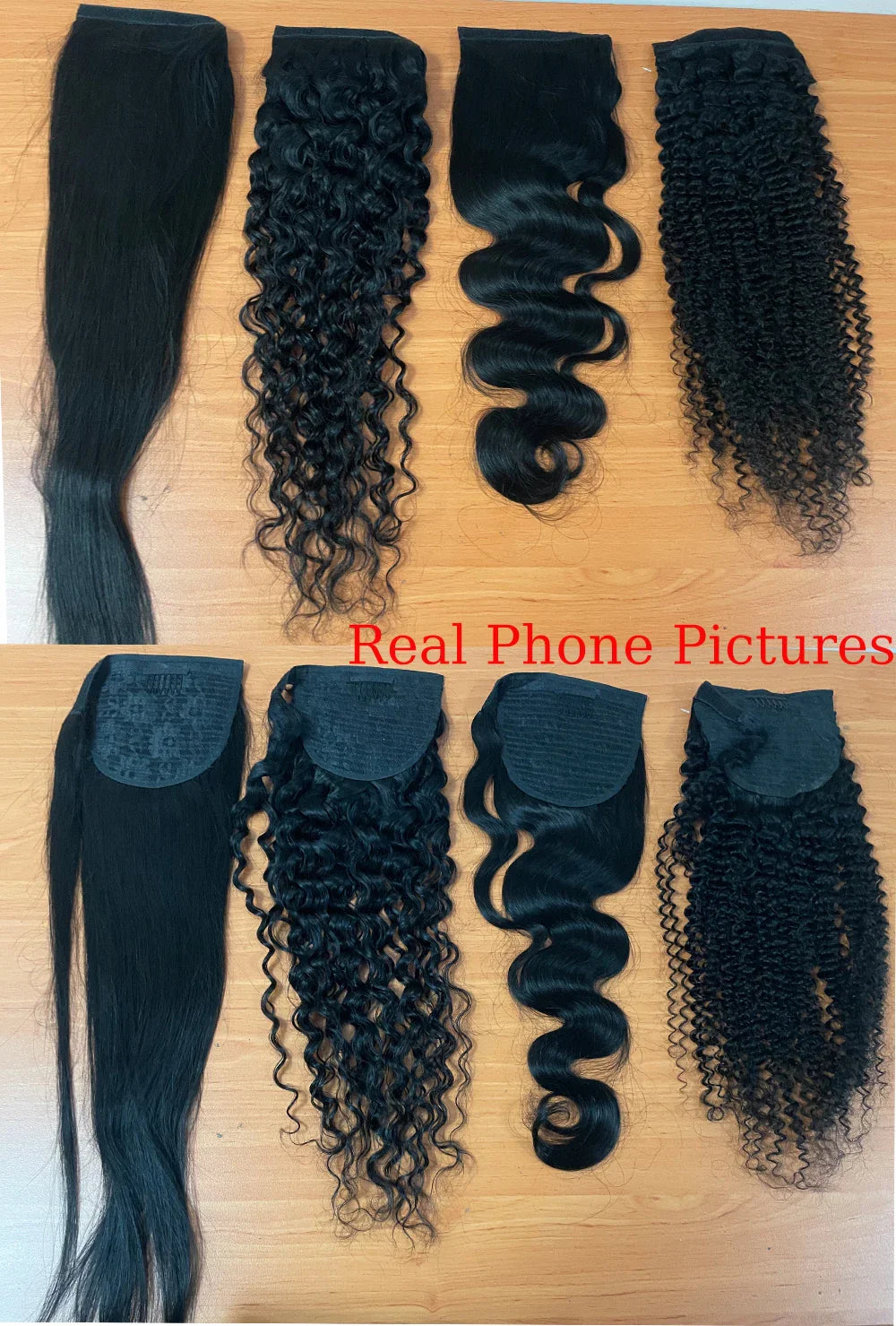 100G Ponytail Human Hair Extensions Straight Wrap Around Horsetail 100% Remy Human Hair 10"-32" Ponytail Extension for Women