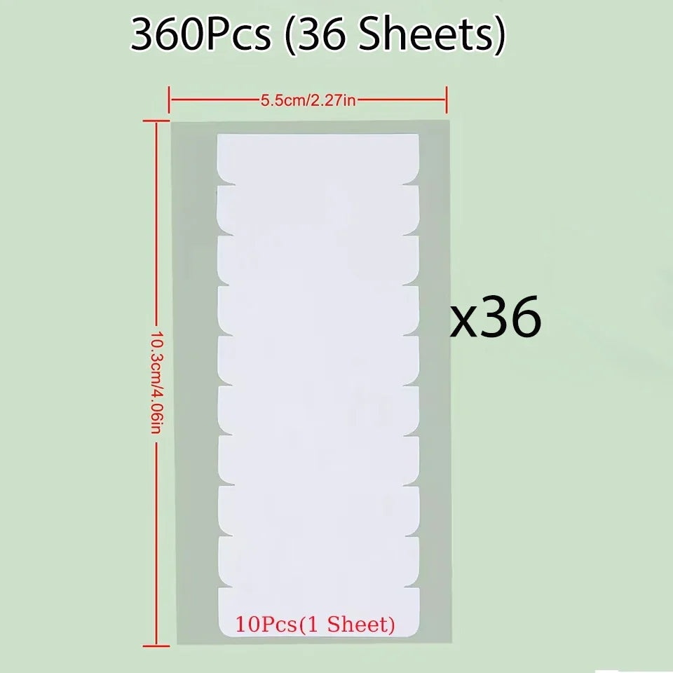 60/120/180/360pcs Hair Extension Tape Tabs,Double Sided Tape in Extension,Adhesive Wig Tape  Beauty Tool for Hair Extensions Wig