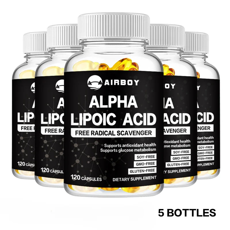 Alpha Lipoic Acid 600 Mg - Supports Antioxidant Health and Sugar Metabolism and Helps Relieve Nerve Pain