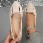 2024 Women Trend Flat New Casual Lightweight Office Dress Shoes Women Baotou Slip on Comfortable Elegant Loafers Shoes for Women