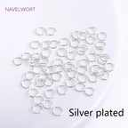 18K Gold Plated Split Rings Connecting Ring Brass Open Jump Rings Accessories For Jewelry DIY Jewelry Material Wholesale