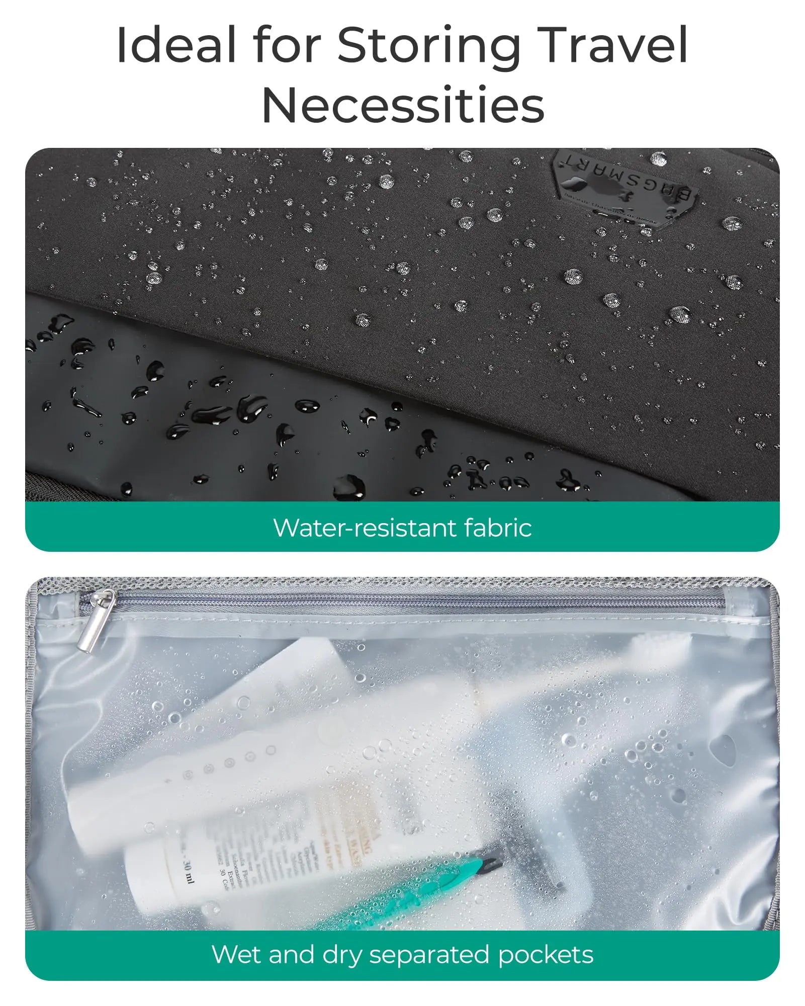 BAGSMART Travel Backpack Flight Approved  30L Lightweight Backpack for Men Women Waterproof Travel Bag with USB Charging Port