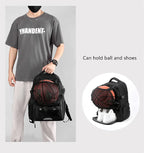 basketball sports backpack with shoe compartment man soccer bag boys football school bag black large capacity school backpack