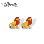 2024 New Lion King Little Lion Simba and Friends Epoxy Handcraft Acrylic Stud Earrings