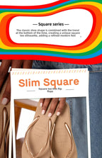 2025 Summer New Women's Square Toe Rubber Flip Flops Outdoor Beach Sandals Luxury Casual Slippers Size 35-42 Women's Shoes