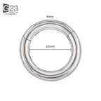 ASTM F136 Titanium PIERC Hinged Segment Hoop Earrings Large size Nose Rings 10G-6G 2.5mm-4mm Seamless Labret Lip Body Piercing
