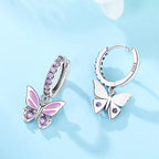Earrings For Women Silver 925 Fashion Butterfly Snowflake Earrings Cubic Zircon Ear Studs Silver 925 Original Jewelry Gifts
