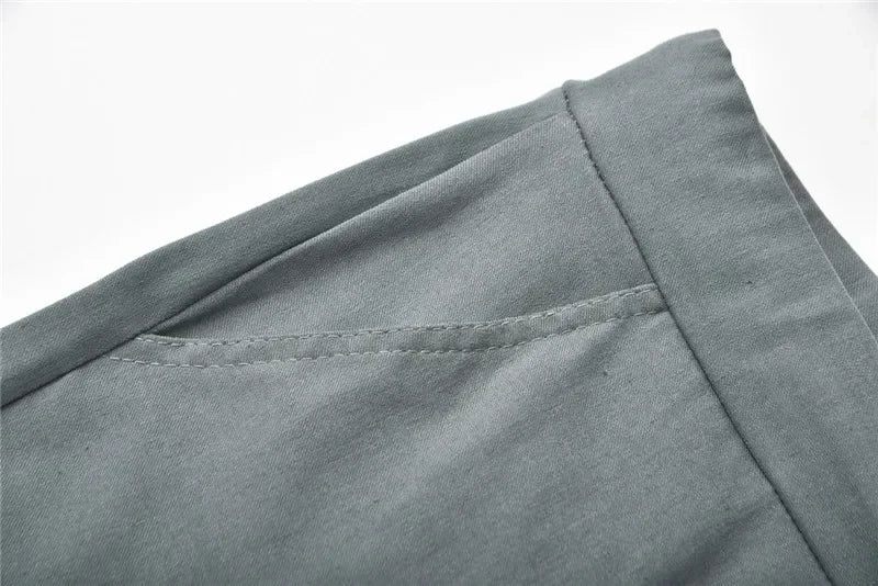 2022 New Solid Jogger Women's Cargo Pants Multi-Pocket Drawstring Elastic Waist Women Sports Pants Streetwear Casual Long Pant