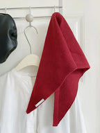 British Korean Style Niche Wool Knitted Triangular Scarf Women Headscarf Knitted Scarf Multi-functional Warm Knitted Scarf