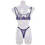 Ellolace Rhinestone Lingerie Onlyfans Kit Sexy Push Up Underwear Without Censorship Matching-Two-Piece Onlyfans Fantasy Clothing