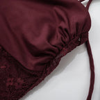 Elegant Lace Cut Out Maxi Dresses for Women 2025 Sexy Spaghetti Strap Patchwork Holidays Party Dress Summer Backless Long Dress