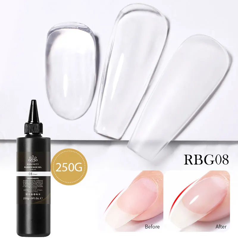 BORN PRETTY 250g Translucent Jelly Red Nude Gel Nail Polish Winter Autumn Manicure Soak Off UV LED Nail Art Gel Christmas Red