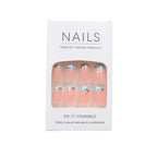 24pcs Manicure Long Almond False Nails Stiletto Ballerina Fake Nials Detachable Halloween Bat French Nail Tips DIY