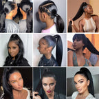 100G Ponytail Human Hair Extensions Straight Wrap Around Horsetail 100% Remy Human Hair 10"-32" Ponytail Extension for Women