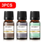 EUQEE 10ML Men's Fragrance Oil For Car Diffuser,Making Candle Leather Forest Pine Coffee Cake Cedarwood Bay Rum 1pcs/3pcs/6pcs