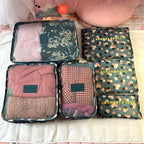 6 PCS Travel Storage Bag Set for Clothes Tidy Organizer Wardrobe Suitcase Pouch Travel Organizer Bag Case Shoes Packing Cube Bag