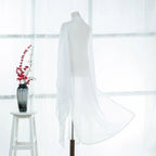 2025 new summer women long chiffon Cardigan sunscreen three quarter sleeve black blue white fashion thin cardigan