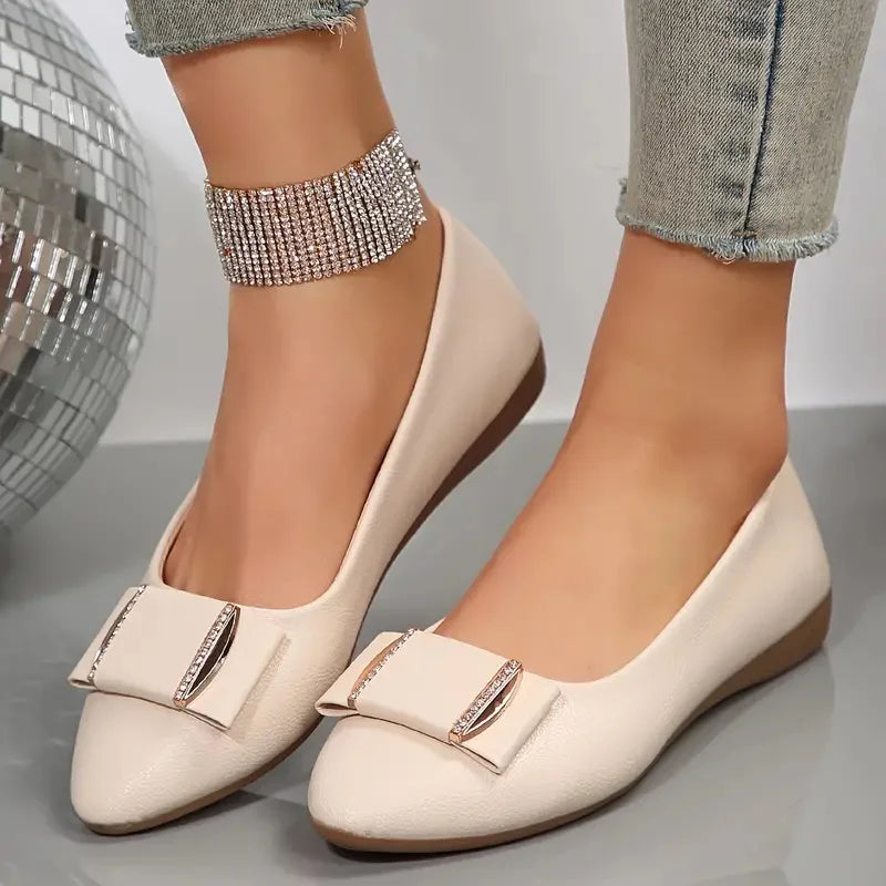 2024 Women Trend Flat New Casual Lightweight Office Dress Shoes Women Baotou Slip on Comfortable Elegant Loafers Shoes for Women