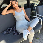 Dulzura Solid Bodycon Strap Jumpsuit For Women Bodycon Sexy Streetwear Fall Winter Skinny Rompers Sportswear Wholesale Items