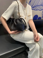 Brand Design Fashion High-grade Texture Leather Cloud Bag Luxury Ladies High Quality Cowhide  Shoulder Crossbody Bags For Women