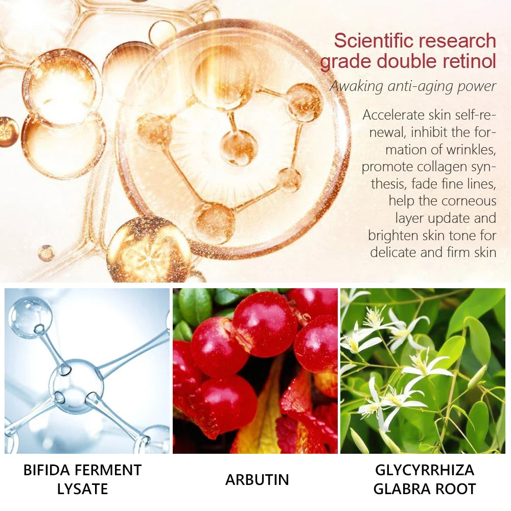 Anti Wrinkle Retinol Eye Serum Dark Circle Eye Bags Remover Whitening Brightening Skin Moisturizer Lightening Cream Eye Care