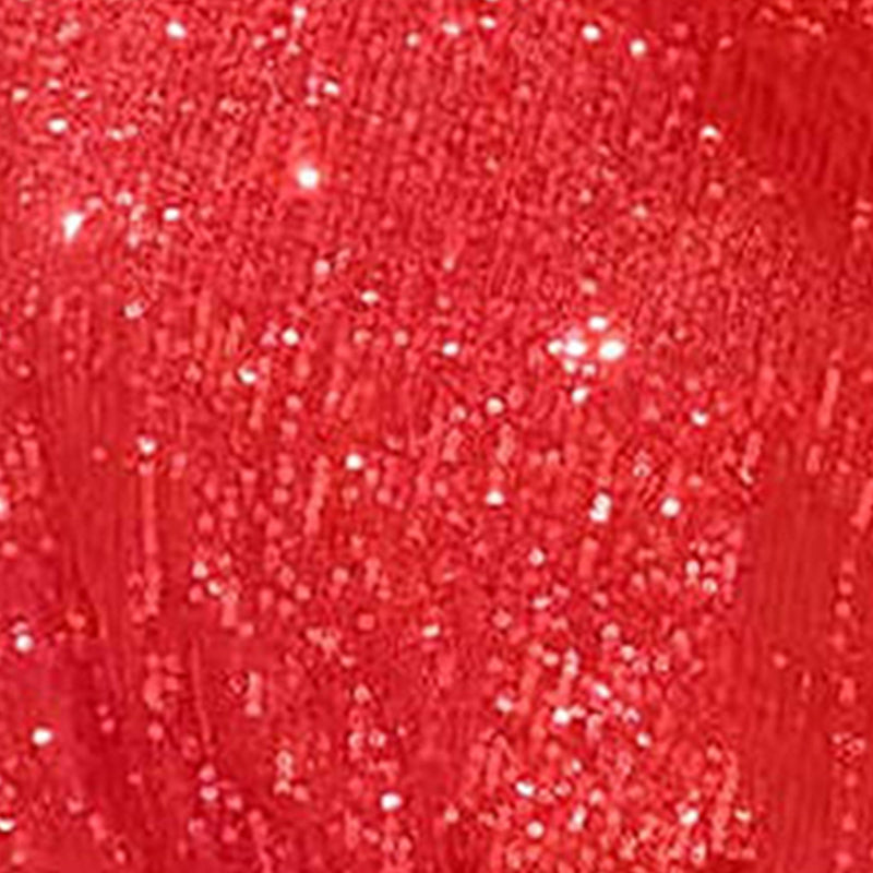 2024 New Fashion Women´s Autumn Sequin Party Dress, Sparkle Long Sleeve Round Neck Short Cocktail Dress with Belt