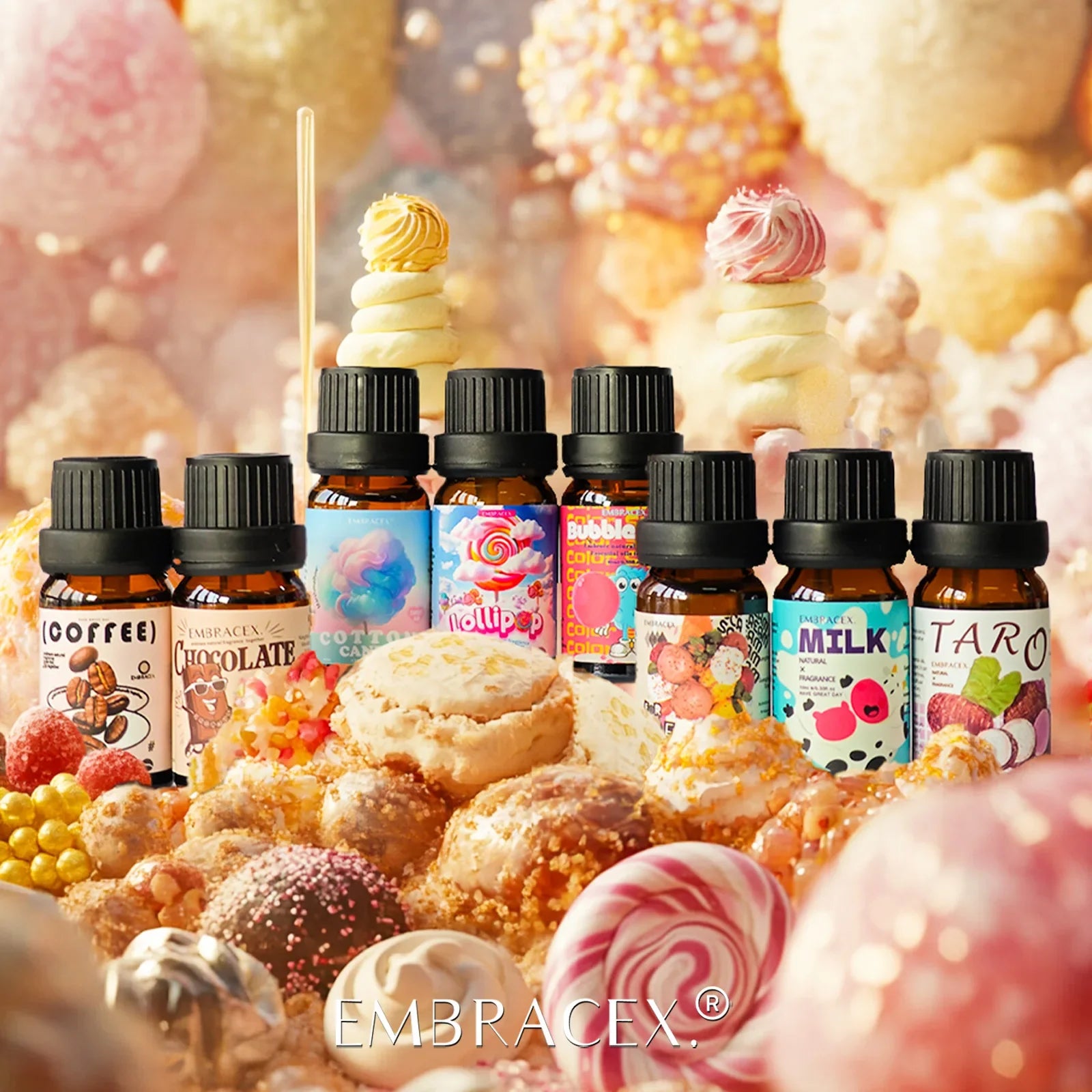 12models Gourmet Essential Oils Vanilla Coconut Coffee Cookies For Diffusers、Candles Making  Car Aromatherapy  Gifts For Women