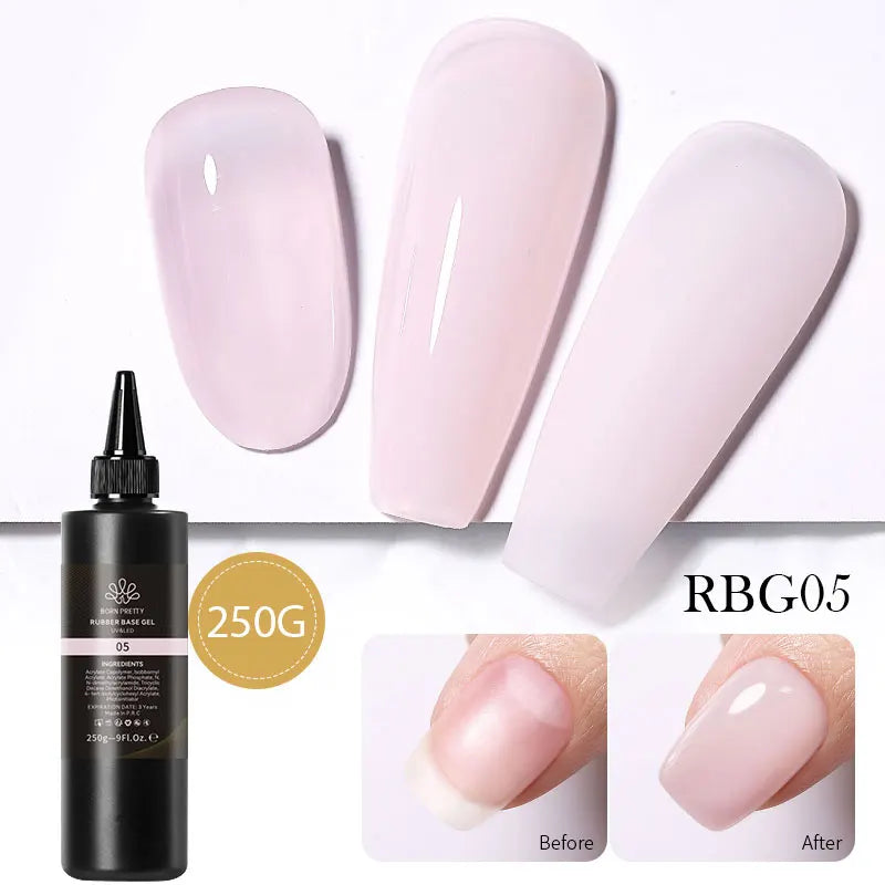 BORN PRETTY 250g Translucent Jelly Red Nude Gel Nail Polish Winter Autumn Manicure Soak Off UV LED Nail Art Gel Christmas Red